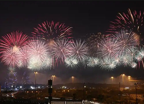汉中焰火晚会